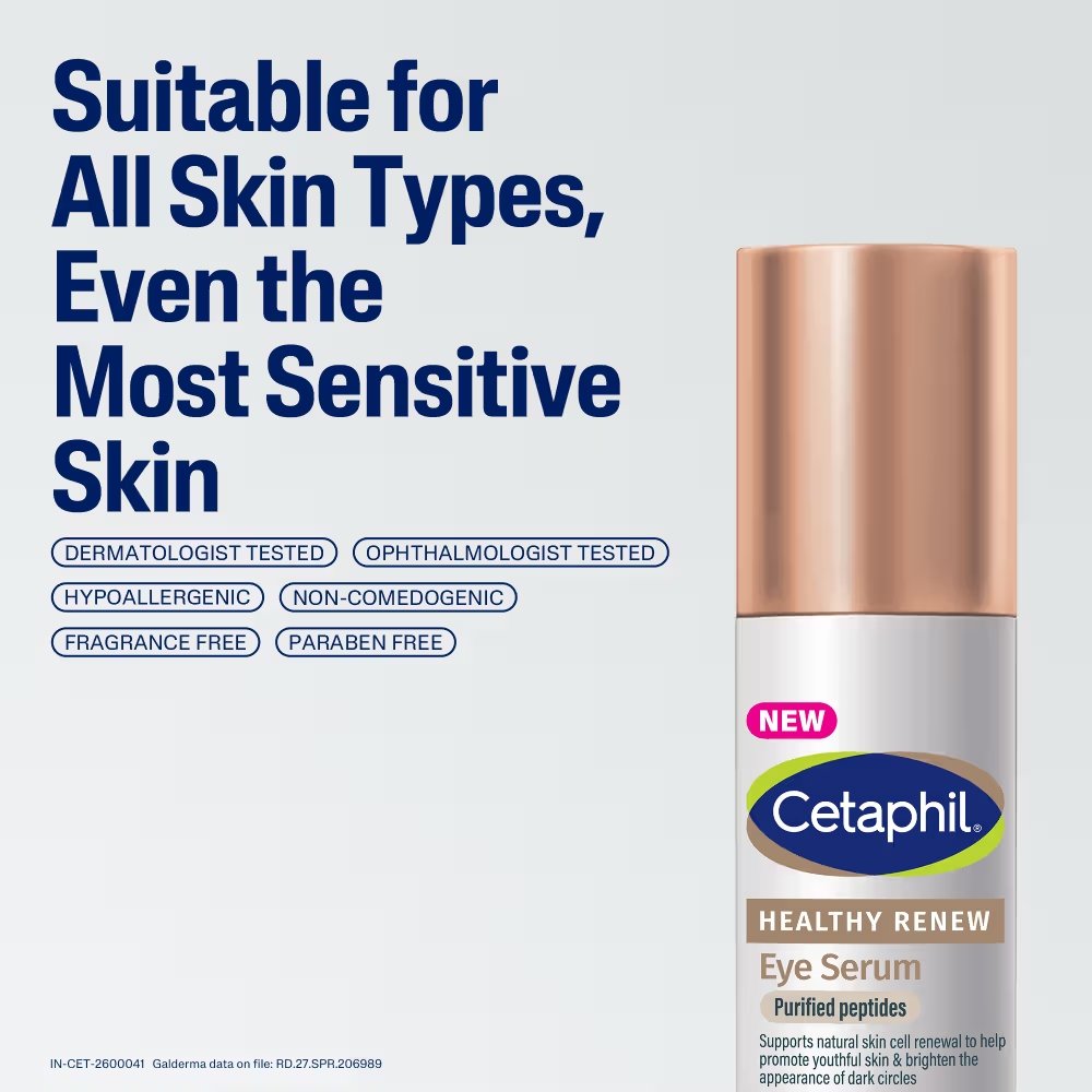 Cetaphil Healthy Renew Eye Serum with Purified Peptides, Reduces Dark Circles & Fine Lines - Image 8