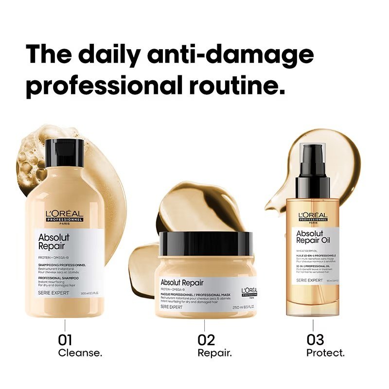 L'Oreal Professionnel Absolut Repair 10-in-1 Multi-Benefit Hair Serum For Dry And Damaged Hair - Image 5
