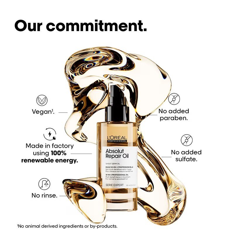 L'Oreal Professionnel Absolut Repair 10-in-1 Multi-Benefit Hair Serum For Dry And Damaged Hair - Image 8