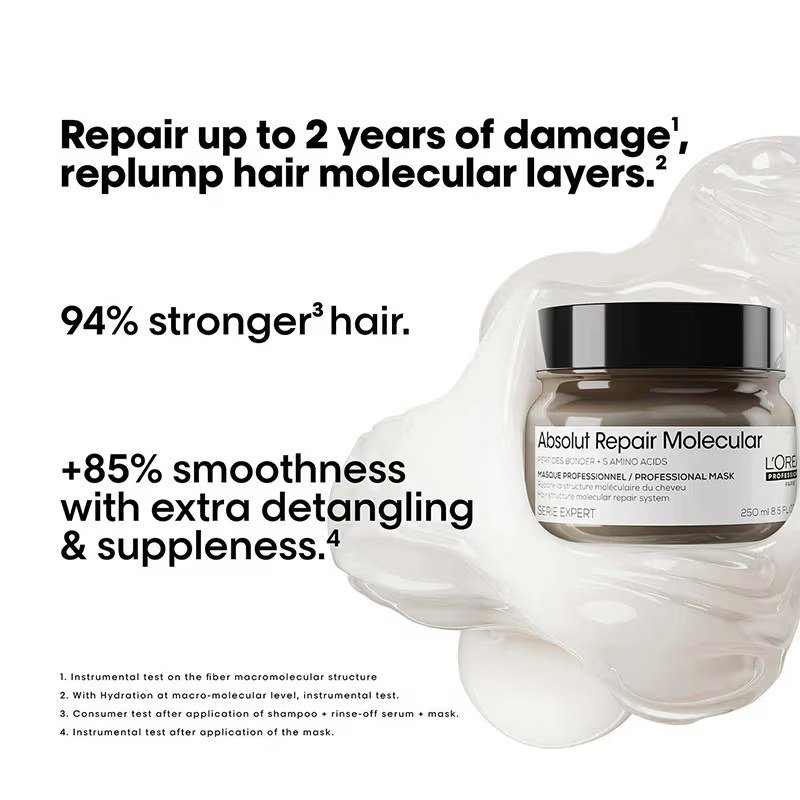 L'Oreal Professionnel Absolut Repair Molecular Deep Repairing Cream Mask - Image 2