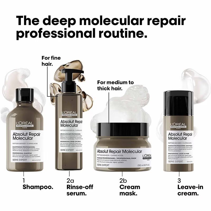 L'Oreal Professionnel Absolut Repair Molecular Deep Repairing Cream Mask - Image 7