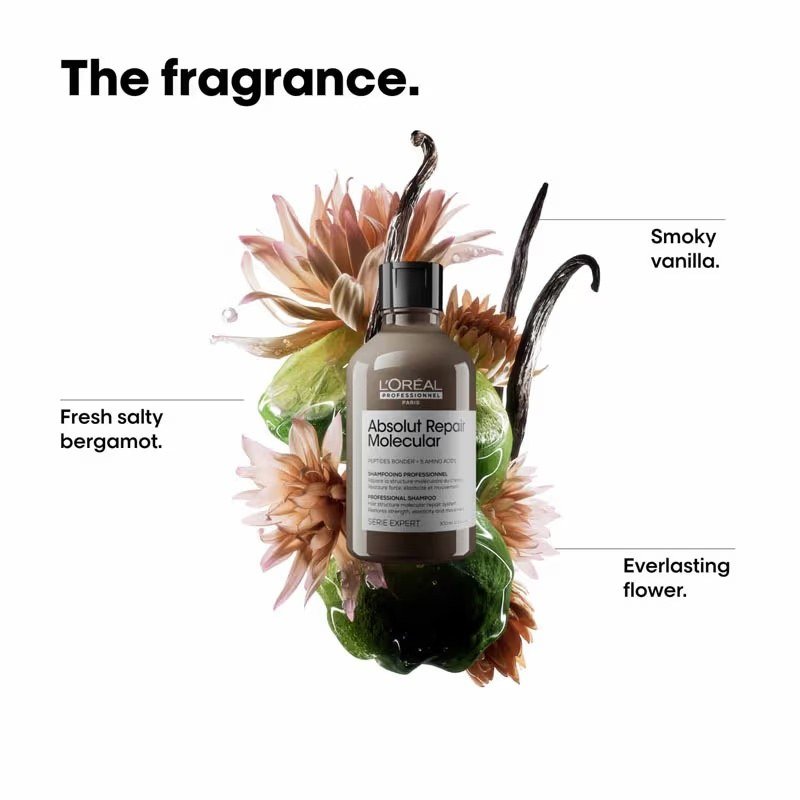 L'Oreal Professionnel Absolut Repair Molecular Sulfate-Free Deep Repair Shampoo For Very Damaged Hair - Image 4