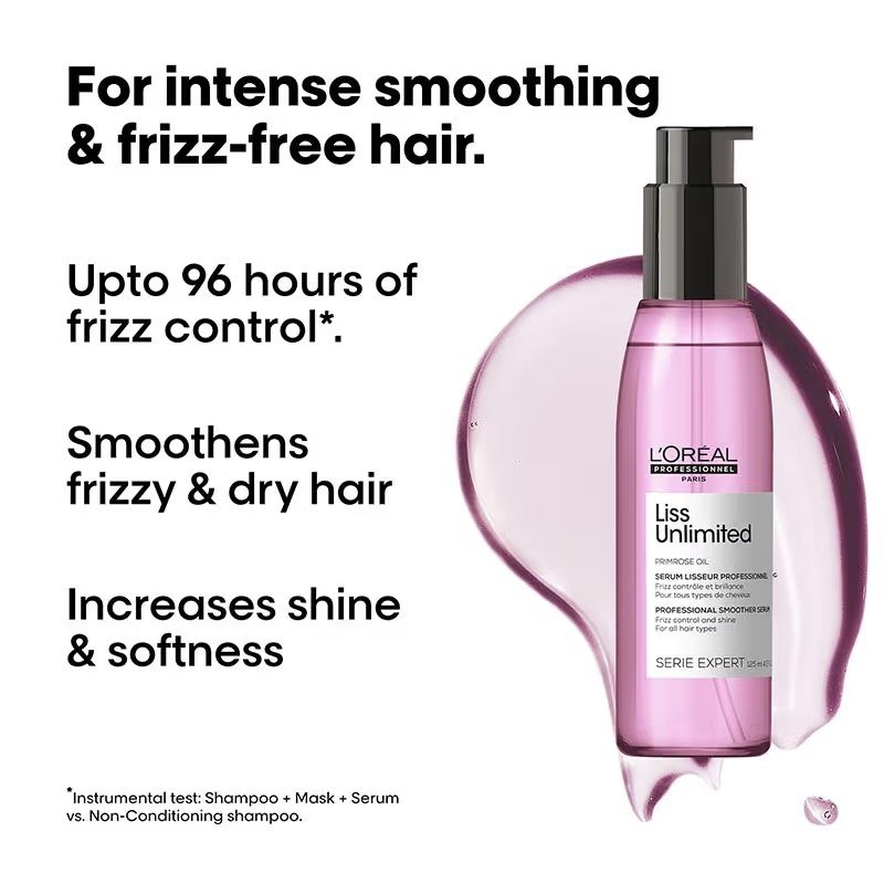 L'Oreal Professionnel Liss Unlimited Leave-In Hair Serum for Frizzy & Unruly Hair - Image 2