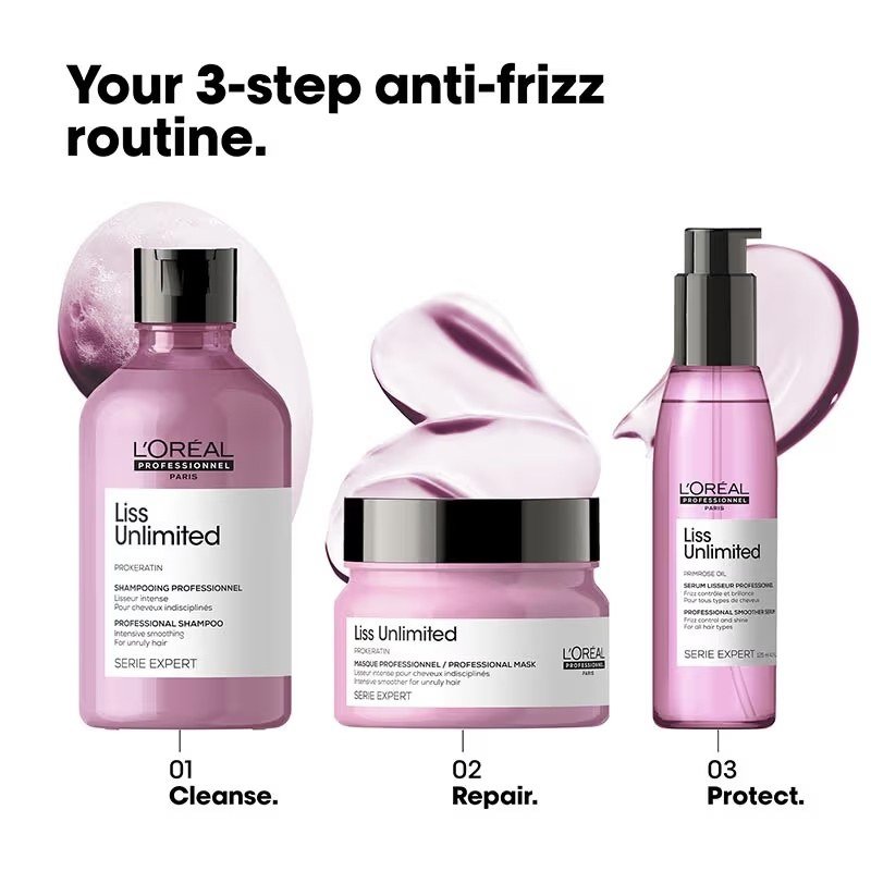 L'Oreal Professionnel Liss Unlimited Leave-In Hair Serum for Frizzy & Unruly Hair - Image 4