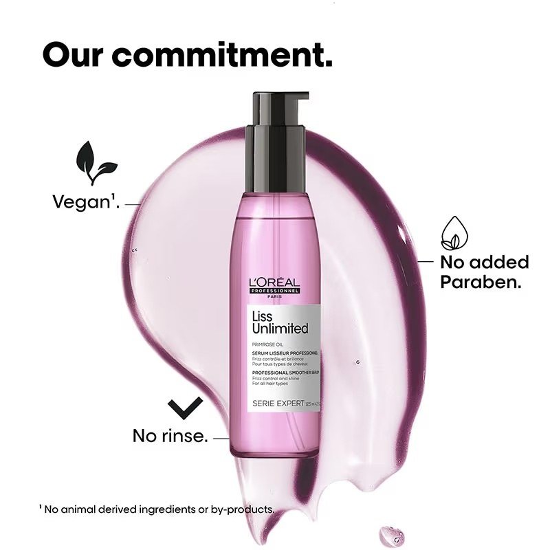 L'Oreal Professionnel Liss Unlimited Leave-In Hair Serum for Frizzy & Unruly Hair - Image 7