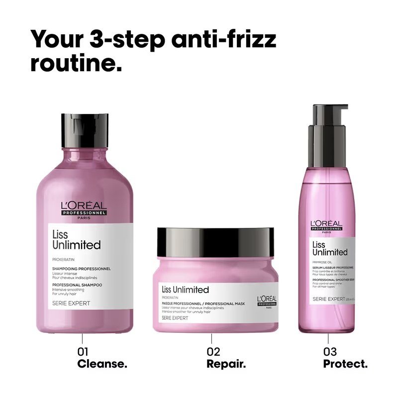 L'Oreal Professionnel Liss Unlimited Leave-In Hair Serum for Frizzy & Unruly Hair - Image 8