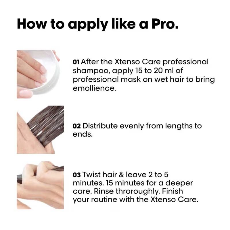 L'Oreal Professionnel Xtenso Care Masque For Frizz-Free, Smooth & Manageable Hair - Image 7