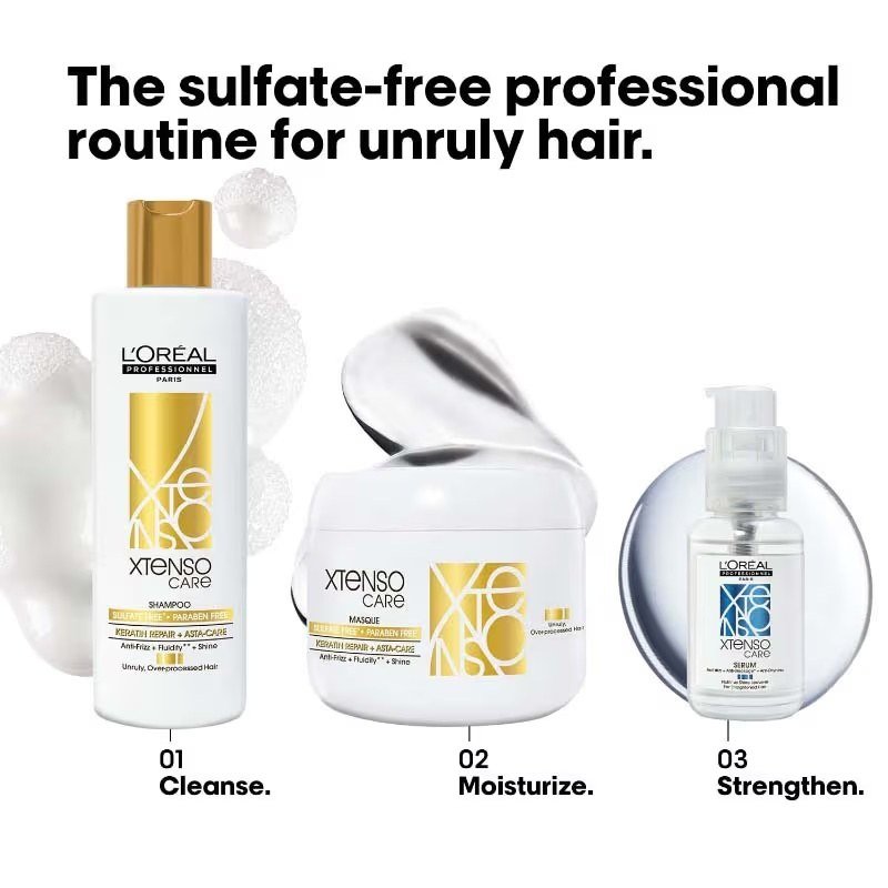 L'Oreal Professionnel Xtenso Care Sulfate-Free Shampoo For Frizz-Free Shiny & Manageable Hair - Image 5