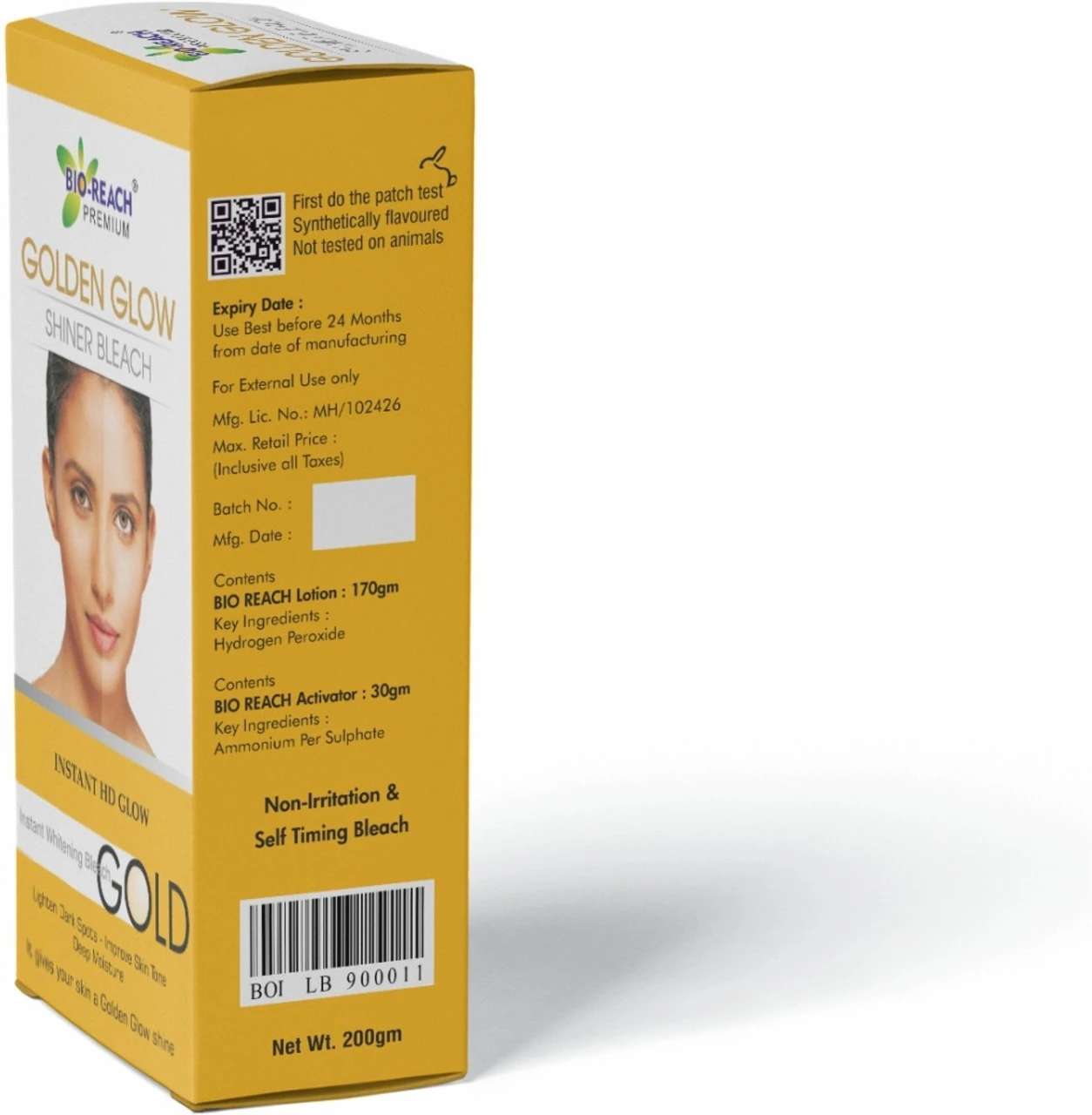 Bio Reach Gold Shiner Bleach For Men & Womens For Glowing Skin / Gold Shiner Bleach -500g - Image 2