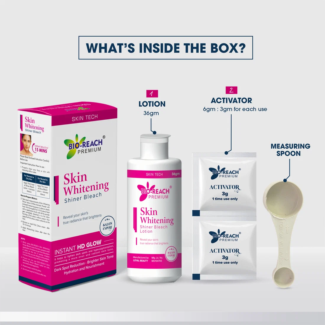 Bio-Reach Skin Whitening Shiner Bleach - Image 2