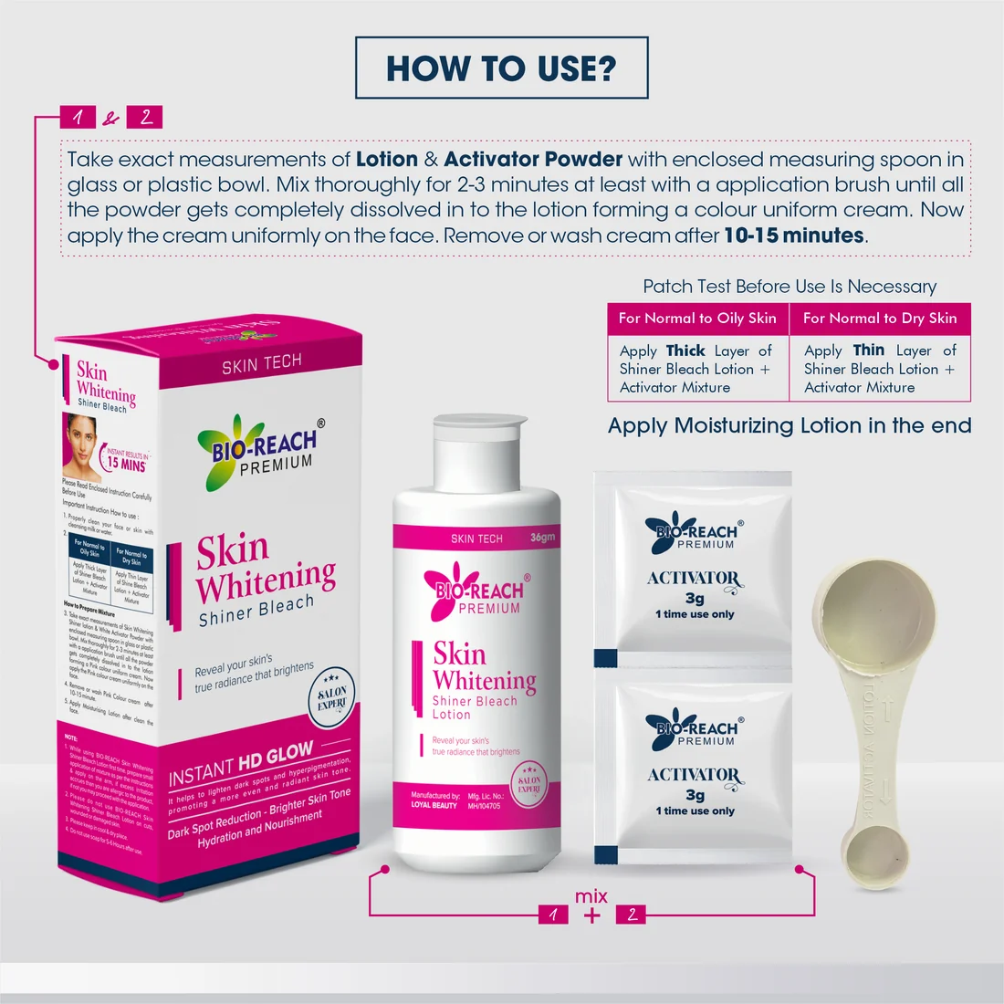 Bio-Reach Skin Whitening Shiner Bleach - Image 3