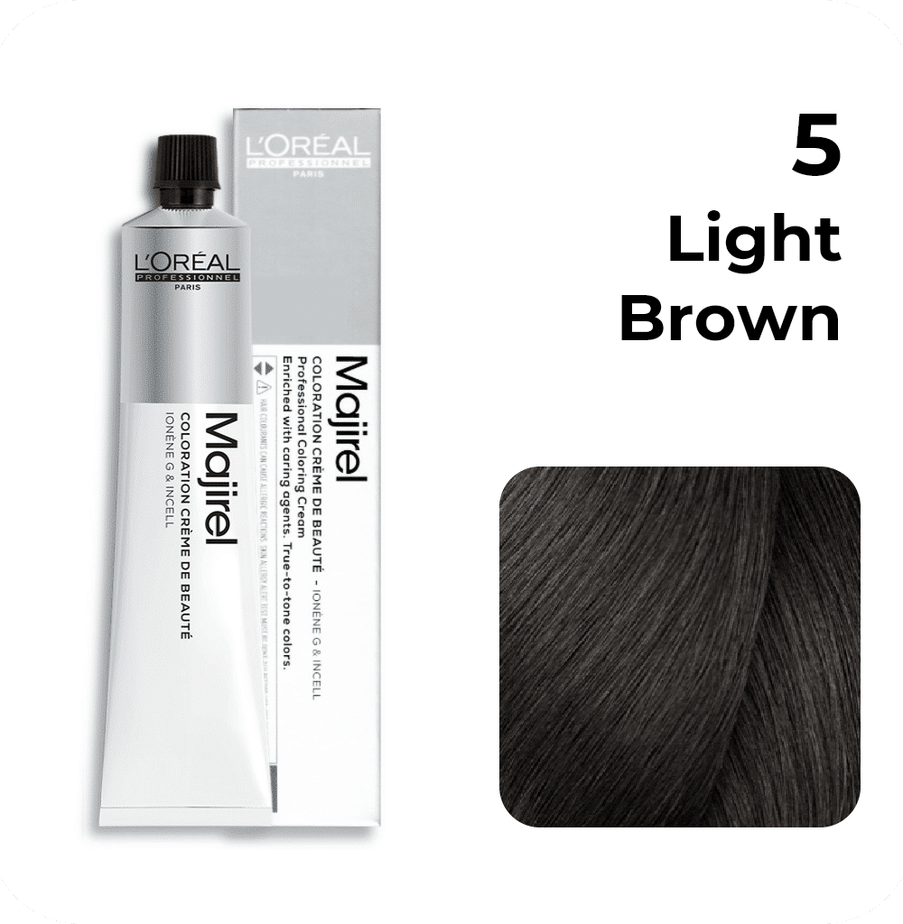 Loreal Professionnel Majirel Hair Color 5 Light Brown 100g